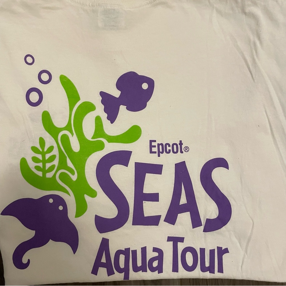 Vintage Epcot Seas Aqua Tour Graphic Tee